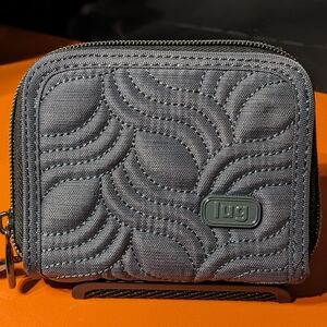 Lug Splits Compact RFID Wallet - Brushed Grey, NWOT ✨DISCONTINUED!✨